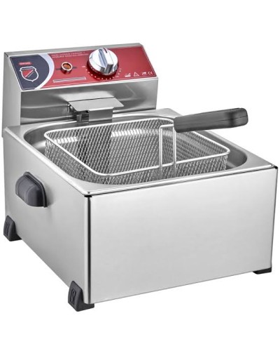 Silverinox Elektrik Fritöz 8+8 Litr – İkili Qazan, Paslanmayan Polad
