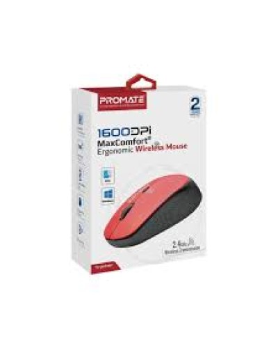 Promate Tracker MaxComfort 1600 DPI Simsiz Erqonomik Optik Siçan