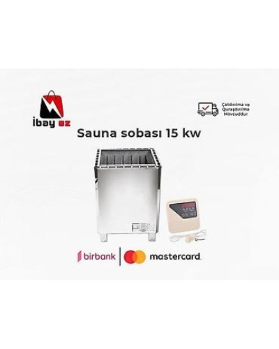 Sauna Sobası 15 kW – Elektrikli Sauna Qızdırıcısı