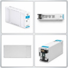 Epson UltraChrome XD2 T41F240 C13T41F240 Cyan Original Mürəkkəb Kartrici 350 ml