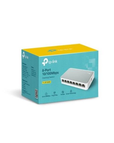 TP-LINK TL-SF1008D 8-портовый 10/100 Мбит/с Fast Ethernet настольный коммутатор