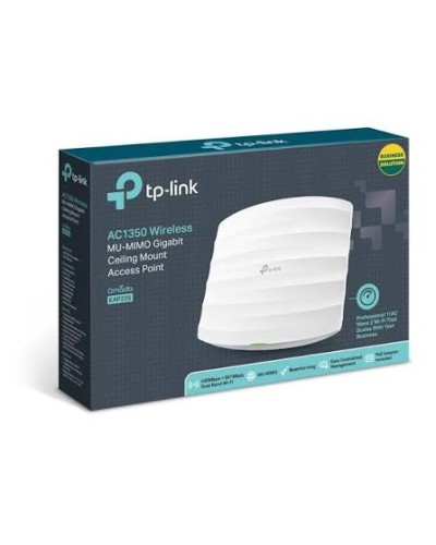 TP-Link Omada EAP225 EU AC1350 Dual Band Gigabit Потолочная точка доступа Wi-Fi