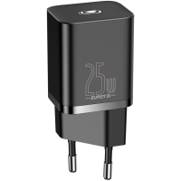 Сетевое зарядное устройство Baseus Super Si 25W USB-C EU с кабелем