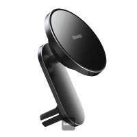 Avtomobil üçün maqnitli simsiz şarj cihazı Magnetic Wireless Car Charger 15W MagSafe uyğun Dashboard/Air Vent Black