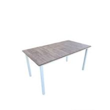Обеденный стол 292115 – 160x80 см, коричневый/белый