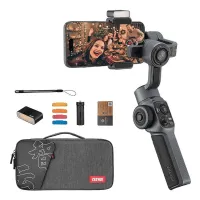 Zhiyun Smooth 5 Combo Stabilizator 3 Oxlu Mobil Gimbal 300LM LED