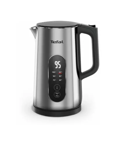 Elektrik Çaydan Tefal Selection İnox KI871DE0 – Temperatur Seçimi və Paslanmaz Polad Dizayn