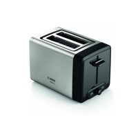 Bosch TAT4P420 DesignLine Toster 970W – 8 Qızartma Səviyyəsi, 2 Dilim, Metalik