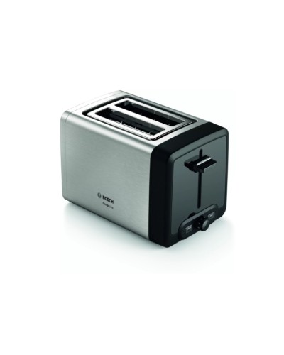 Bosch TAT4P420 DesignLine Toster 970W – 8 Qızartma Səviyyəsi, 2 Dilim, Metalik