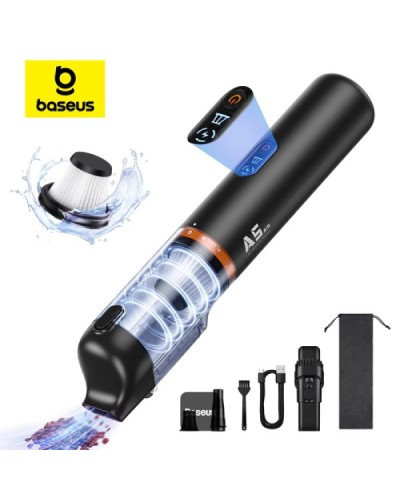 Baseus A5 Avtomobil Tozsoranı 16000Pa Güclü Sorucu Qüvvə Qara