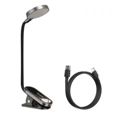 Baseus Comfort Reading Mini Clip Lamp Qısqaclı Masa Lampası Tünd Boz (DGRAD-0G)