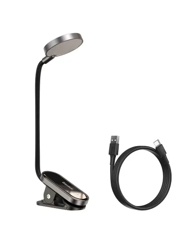 Baseus Comfort Reading Mini Clip Lamp Qısqaclı Masa Lampası Tünd Boz (DGRAD-0G)