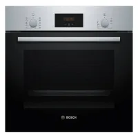 Quraşdırılan soba Bosch HBF512BS1T – Serie 2, 66 L, 3D Hotair, Qara-Gümüşü