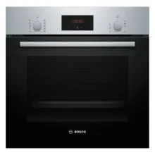 Quraşdırılan soba Bosch HBF512BS1T – Serie 2, 66 L, 3D Hotair, Qara-Gümüşü