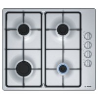 BOSCH PBP6C5B62Q Bişirmə Paneli – 4 Qaz Ocaq, Paslanmaz Polad, Gümüşü
