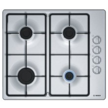 BOSCH PBP6C5B62Q Bişirmə Paneli – 4 Qaz Ocaq, Paslanmaz Polad, Gümüşü