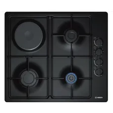 BOSCH PBY6C6B62O Bişirmə Paneli – 3 Qaz + 1 Elektrik, Qara Rəng