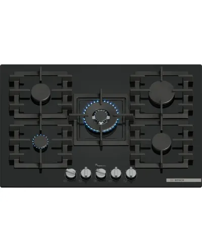 Bosch PPQ7A6I45 Bişirmə Paneli – 5 Gözlü Qaz, WOK, Şüşə Səth