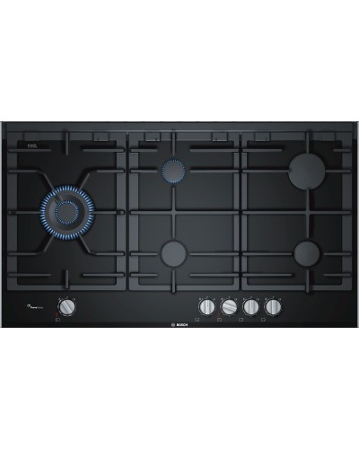 BOSCH PRS9A6D70M Bişirmə Paneli – 5 Gözlü Qaz, WOK, Şüşə Keramika