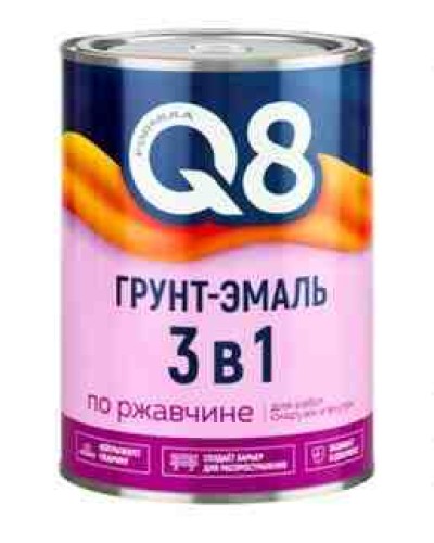 Профессиональная синтетическая краска для металла 3-в-1, 2.6 кг (полуматовая)