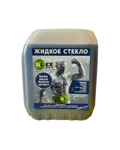 Профессиональное жидкое стекло, 5 л (Цифровое упрочнение и промышленная гидроизоляция)