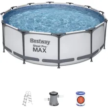 Профессиональный каркасный бассейн Bestway 56260 Steel Pro MAX (366x100 см) с фильтр-насосом