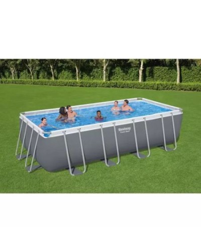 Peşəkar Bestway 56465 Power Steel Hovuz Dəsti (549x274x122 sm) Rəqəmsal Konstruksiya Stabilliyi
