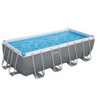 Peşəkar Bestway 56671 Power Steel Hovuz Dəsti (488x244x122 sm) Rəqəmsal Konstruksiya Stabilliyi