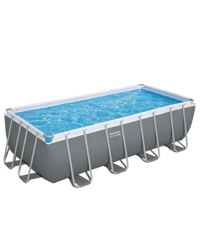 Peşəkar Bestway 56671 Power Steel Hovuz Dəsti (488x244x122 sm) Rəqəmsal Konstruksiya Stabilliyi