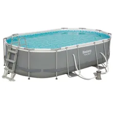 Профессиональный каркасный бассейн Bestway 56710 Power Steel Comfort Jet (549x274x122 см) с цифровой точностью сборки