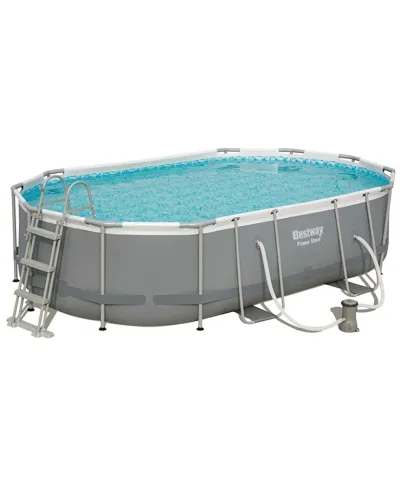 Профессиональный каркасный бассейн Bestway 56710 Power Steel Comfort Jet (549x274x122 см) с цифровой точностью сборки
