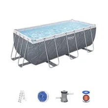 Профессиональный каркасный бассейн Bestway 56722 Power Steel (412x201x122 см) с цифровой точностью сборки
