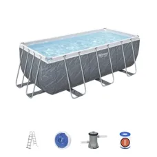 Peşəkar Bestway 56722 Power Steel Hovuz Dəsti (412x201x122 sm) Rəqəmsal Konstruksiya Stabilliyi