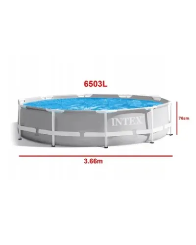Peşəkar Intex 26710 Prism Frame Hovuz Dəsti (366x76 sm) Rəqəmsal Karkas Stabilliyi