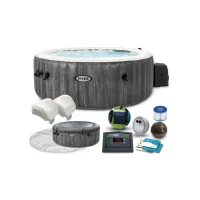 Peşəkar Intex 28442 PureSpa Greywood Deluxe (216x71 sm) Masaj Hovuzu
