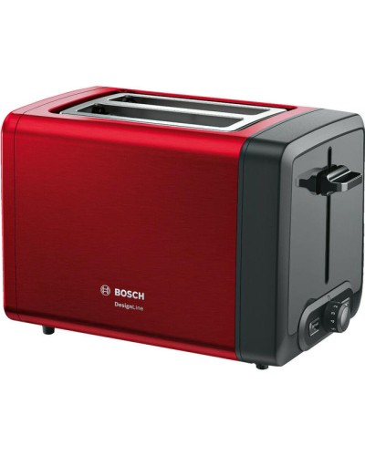 Bosch TAT4P424 Toster – 970W Güclü, 8 Səviyyəli Qızartma və Bulka İsitmə (Qırmızı)