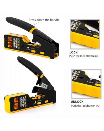 ZOERAX Professional Şəbəkə Kabel Kəlbətini (Crimping Tool)