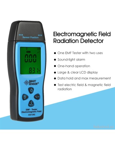SMART SENSOR AS 1392 Professional Rəqəmsal Radiometr (EMF Tester)