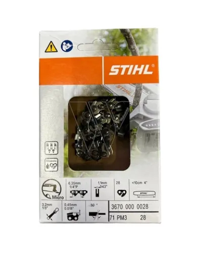 Stihl Professional Mişar Zənciri – 28 Dişli (3/8" Addım) Maksimum Performans