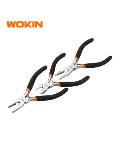 WOKIN 3 Parçalı Mini Pense Takımı 115 mm (4.5") – Dəqiq və Rahat İşlər üçün