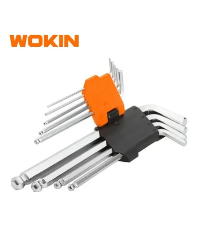 WOKIN 9 Parça Yuvarlaq Başlıqlı Uzun Allen Açar Seti – Peşəkar və Çevik Həll