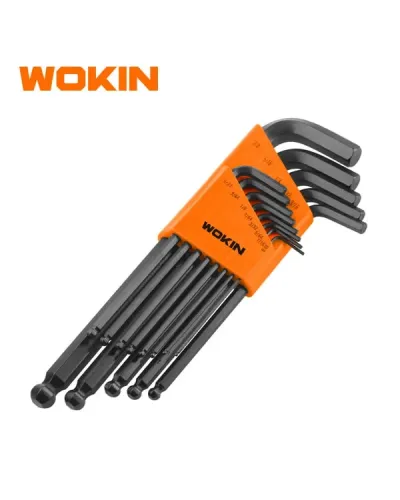 WOKIN 13 Parça Yuvarlaq Başlı Allen Açar Dəsti SAE – Professional Hex Açar Seti