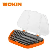 WOKIN Endüstriyel Tərs Klavuz Takımı 5 Parça – Sındırılmış Bolt və Vintlərin Çıxarılması üçün Peşəkar Set