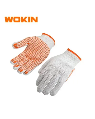 WOKIN PVC Nöqtəli Əlcək 10 (XL) – 12 cüt (1 paket)