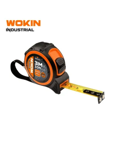 WOKIN Endustriyal Tip Şerit Metre 10 m x 25 mm (33 ft) – Peşəkar Ölçü Aləti