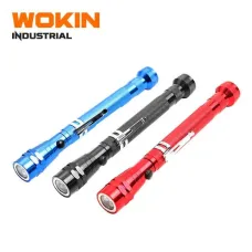 WOKIN Endüstriyel 3 LED Fənər 17–55.6 cm – Teleskopik işıq aləti