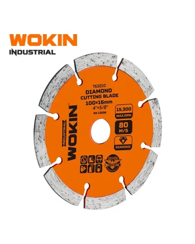 WOKIN Endüstriyel Soketli Elmas Disk 180×22.2 mm