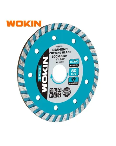 WOKIN Turbo Elmas Disk Standart 180 × 22.2 mm – Beton və Daş üçün