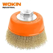 WOKIN Endüstriyel Çanak Tel Fırça 100 mm – Pas və Boya Təmizləmə üçün Güclü Həll