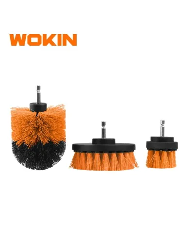 WOKIN 3 Parça Matkap Təmizləmə Takımı (Tel Fırça Seti)